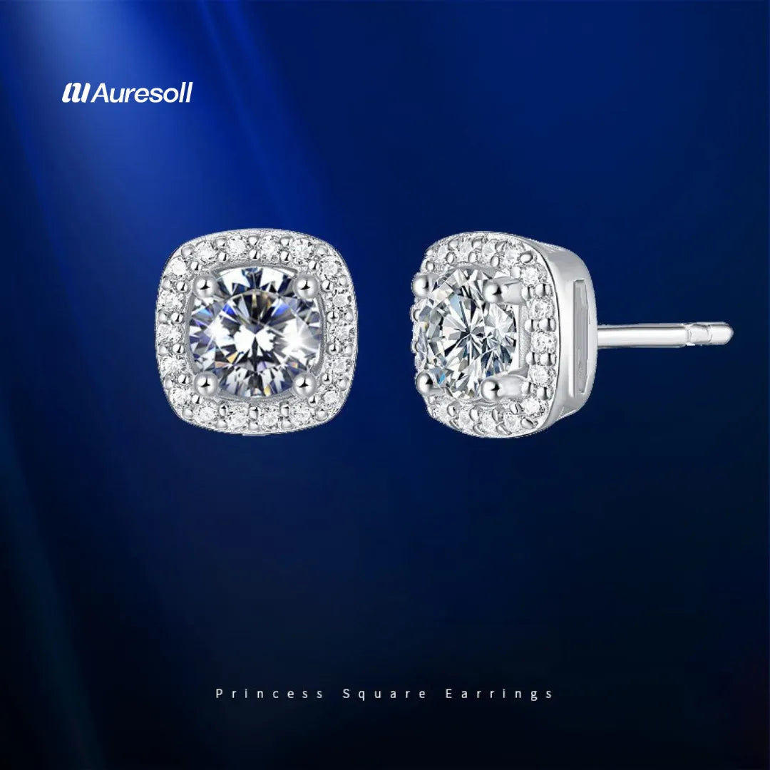 Moissanite Diamond Earrings