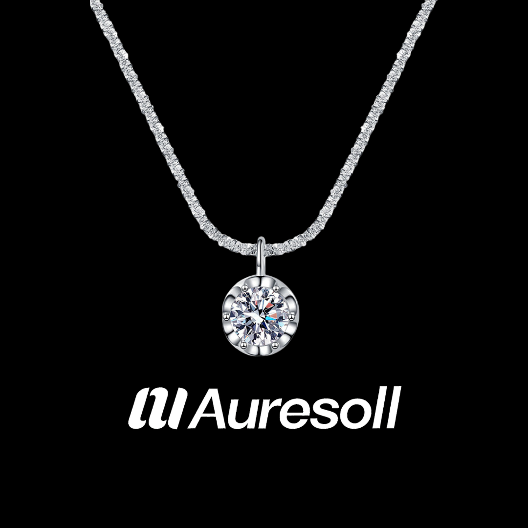 925 Silver Moissanite Pendant Necklace