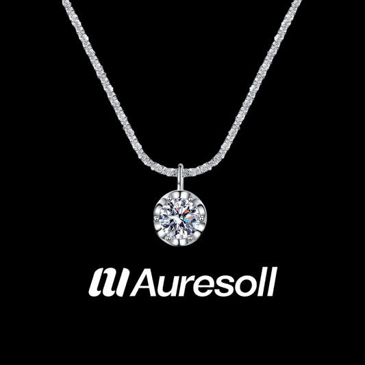 925 Silver Moissanite Pendant Necklace