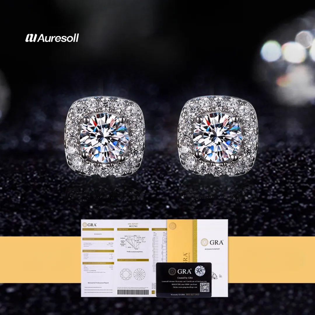 Moissanite Diamond Earrings