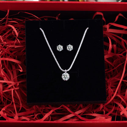 925 Silver Moissanite Pendant Necklace