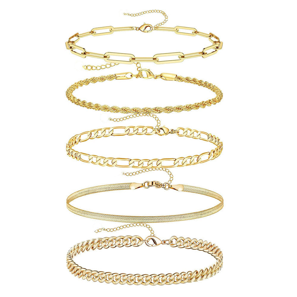 Set Gelang Tewiky 5 Helai untuk Wanita